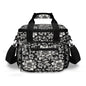 Black and White Bloom Insulated Leakproof Cooler Bag Lunch Box - DeRose Seasonal