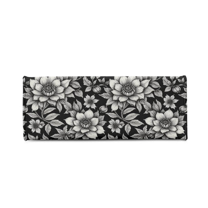 Black and White Bloom Luxury Women's Leather Handbag - DeRose Seasonal