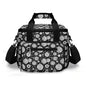 Black and White Christmas Ornament Insulated Leakproof Cooler Bag Lunch Box - DeRose Seasonal