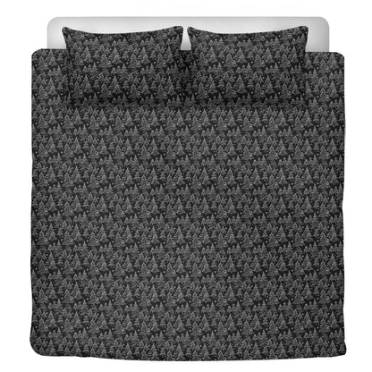 Black and White Christmas Trees 3 Pcs Beddings - DeRose Seasonal
