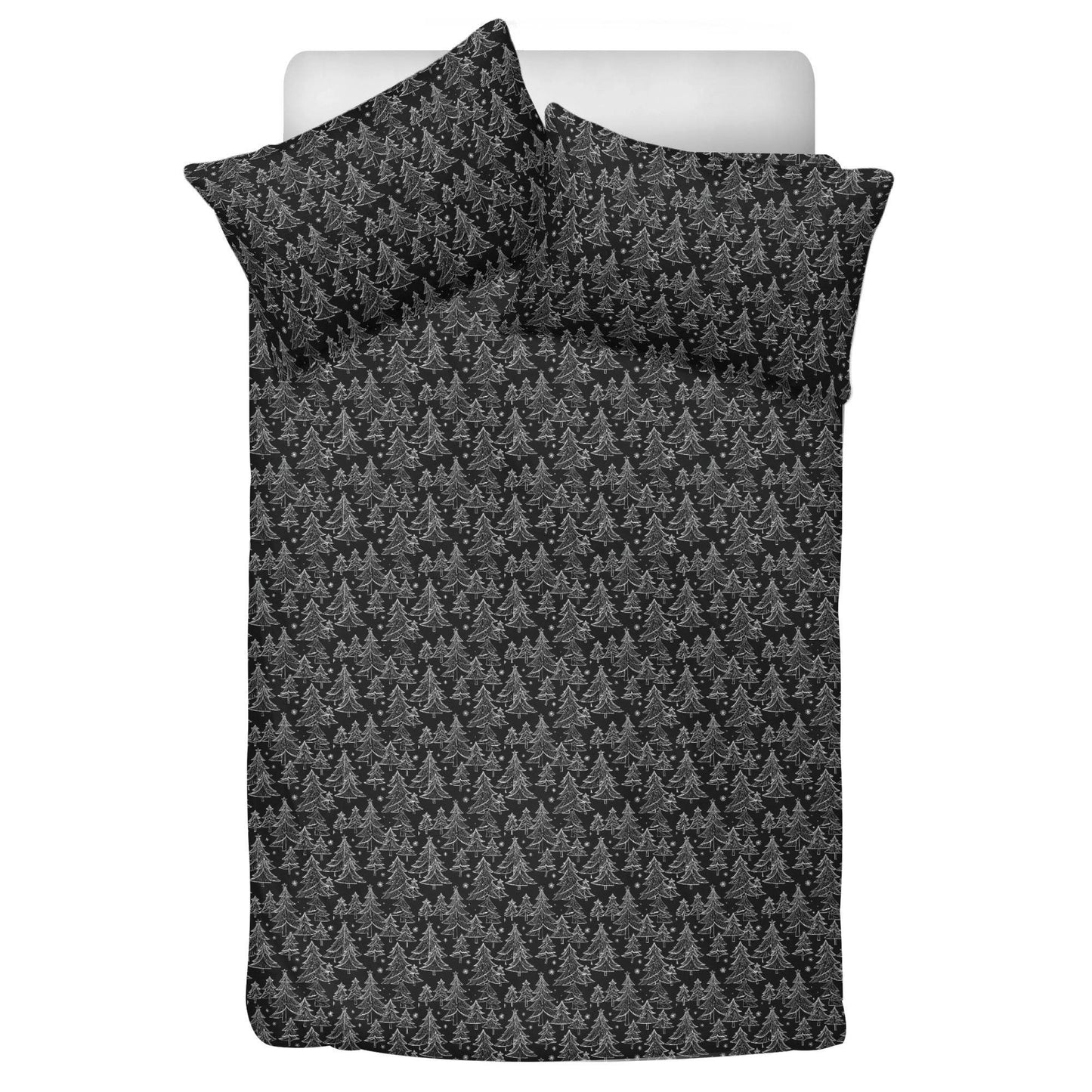 Black and White Christmas Trees 3 Pcs Beddings - DeRose Seasonal