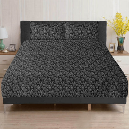 Black and White Christmas Trees 3 Pcs Beddings - DeRose Seasonal
