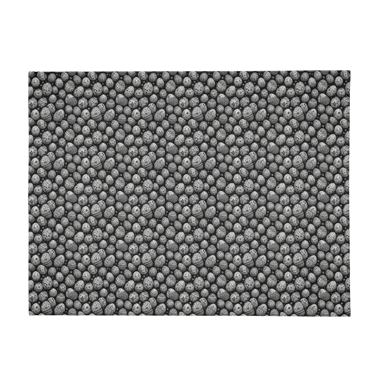 Black and White Egg Flannel Breathable Blanket 4 Sizes - DeRose Seasonal