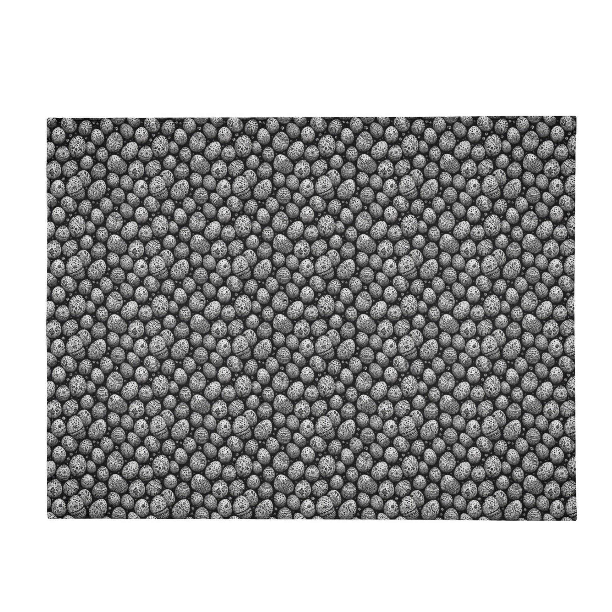 Black and White Egg Flannel Breathable Blanket 4 Sizes - DeRose Seasonal