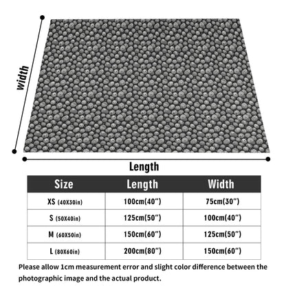 Black and White Egg Flannel Breathable Blanket 4 Sizes - DeRose Seasonal
