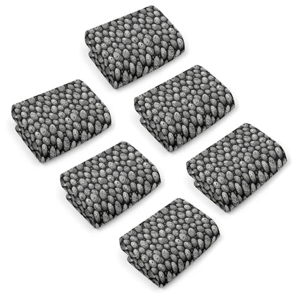 Black and White Egg Hand Towels (6 Pcs) - DeRose Seasonal
