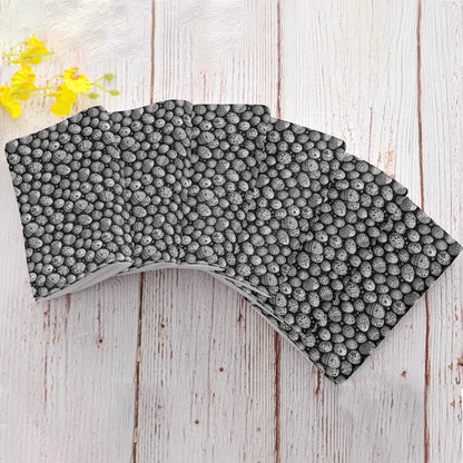 Black and White Egg Hand Towels (6 Pcs) - DeRose Seasonal