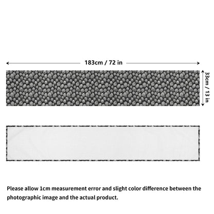 Black and White Egg Polyester Table Runner - DeRose Seasonal