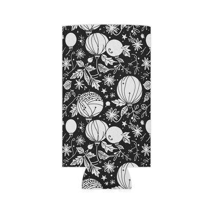 Black and White Festive Ornaments Can Cooler 50% Off - DeRose Seasonal
