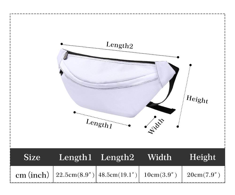 Black and White Hearts Fanny Pack - DeRose Seasonal