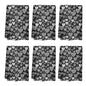 Black and White Hearts Hand Towels (6 Pcs) - DeRose Seasonal