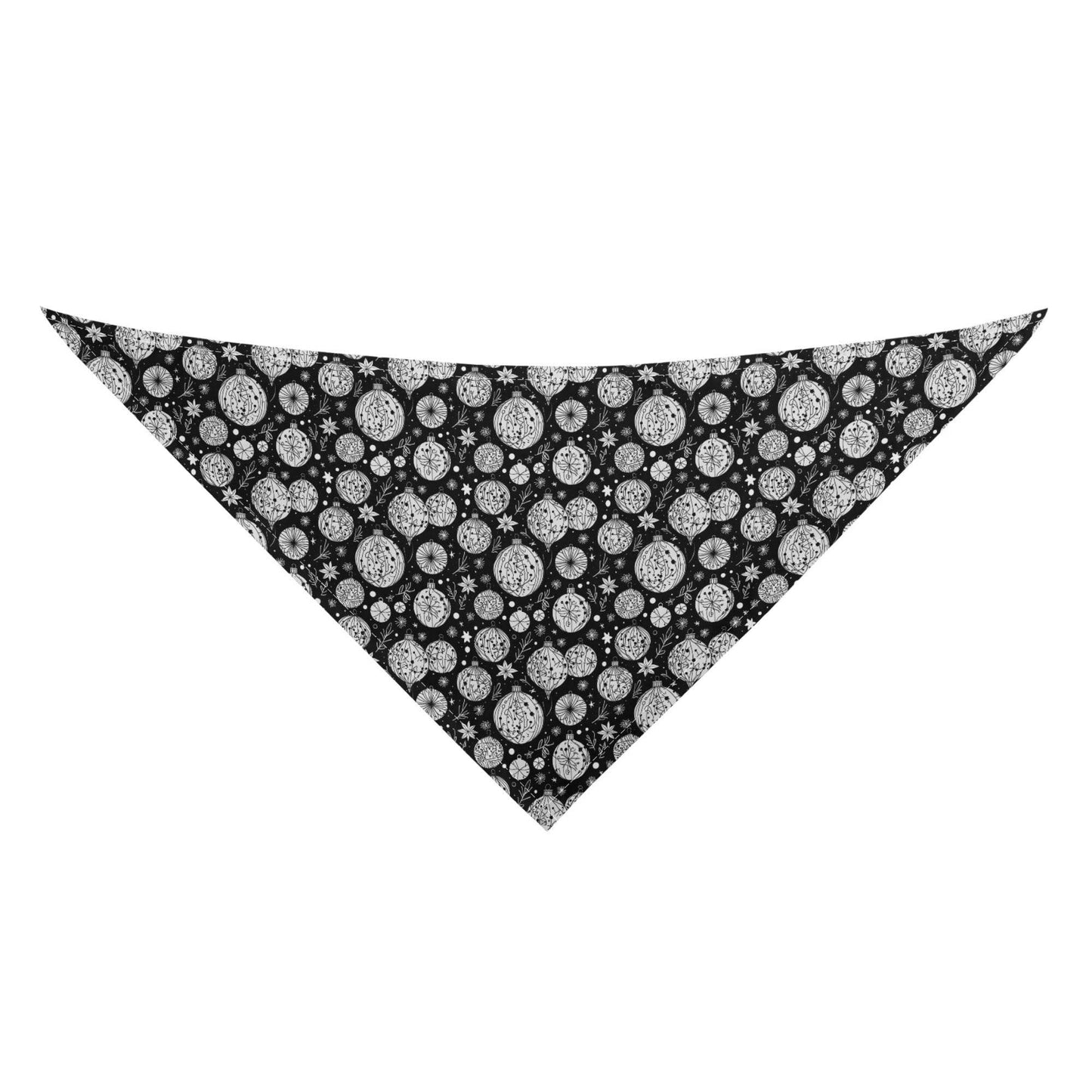 Black and White Ornament Animal Scarf Pet Adjustable Bandanas for Dogs Cats - DeRose Seasonal