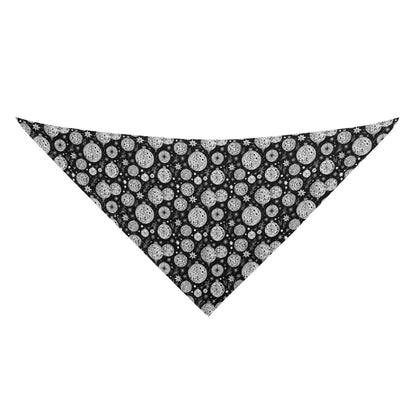 Black and White Ornament Animal Scarf Pet Adjustable Bandanas for Dogs Cats - DeRose Seasonal