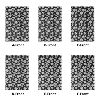 Black and White Ornament Hand Towels (6 Pcs) - DeRose Seasonal