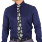 Black and White Ornament Necktie - DeRose Seasonal