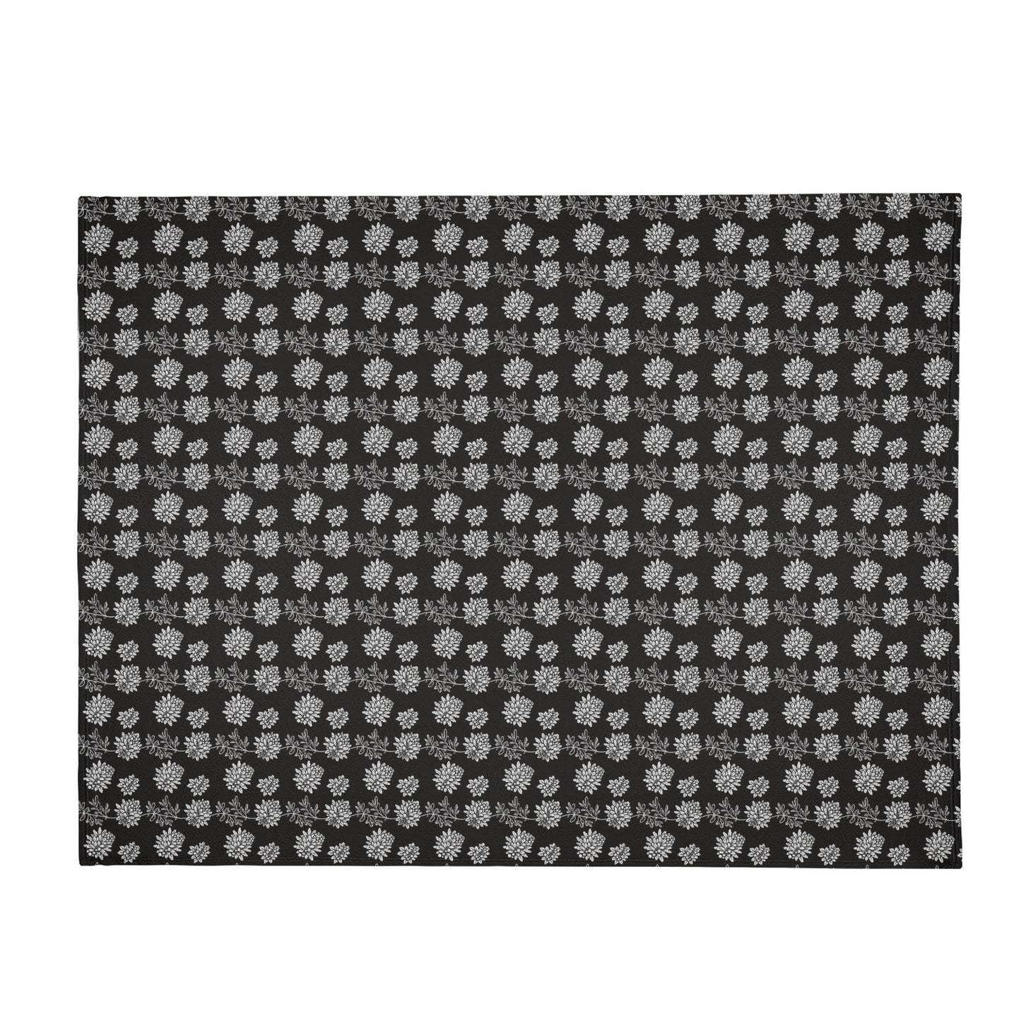 Black and White Pine Flannel Breathable Blanket 4 Sizes - DeRose Seasonal