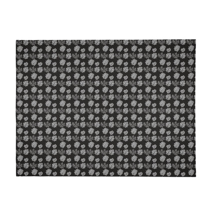 Black and White Pine Flannel Breathable Blanket 4 Sizes - DeRose Seasonal