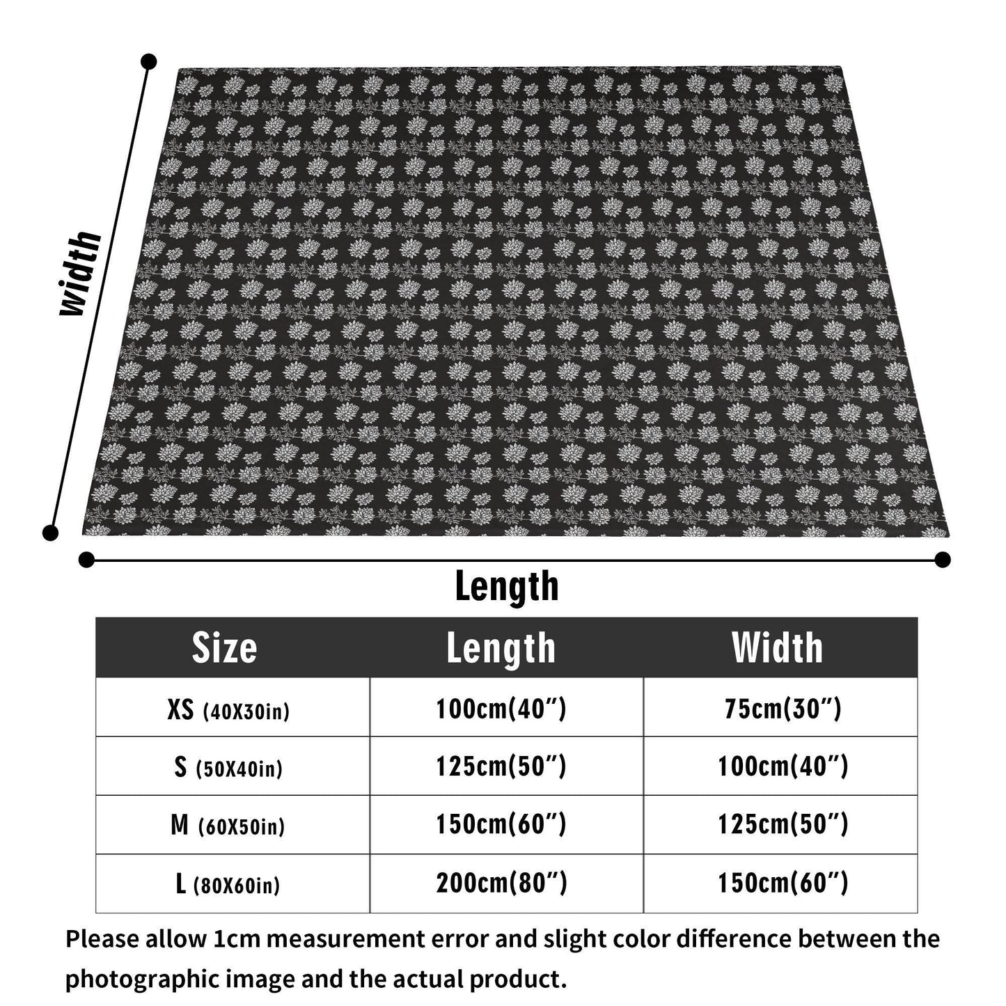 Black and White Pine Flannel Breathable Blanket 4 Sizes - DeRose Seasonal