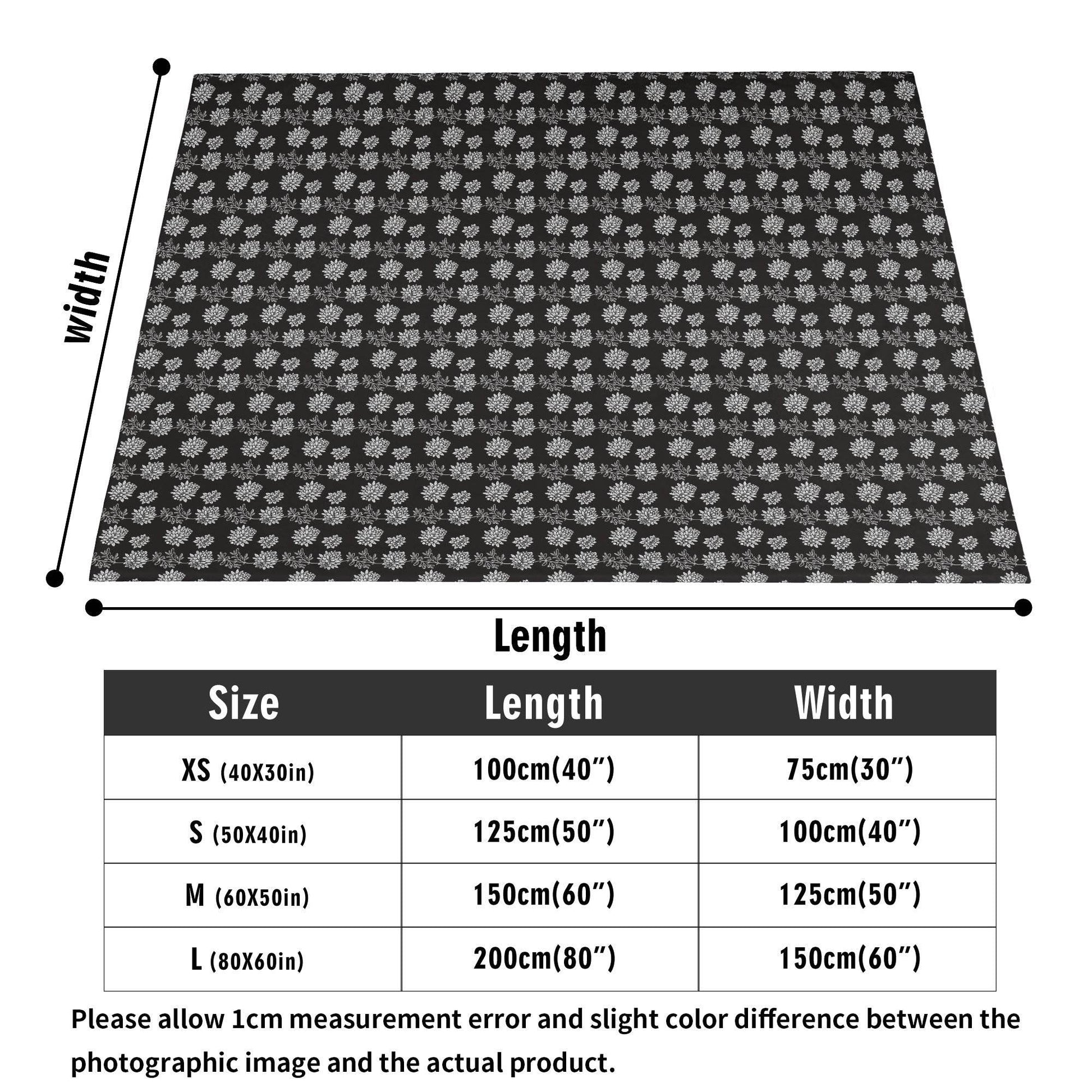 Black and White Pine Flannel Breathable Blanket 4 Sizes - DeRose Seasonal