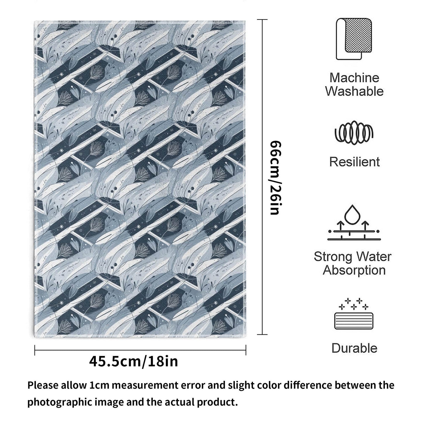 Blue Wind Hand Towels (6 Pcs) - DeRose Seasonal