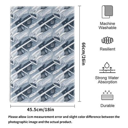 Blue Wind Hand Towels (6 Pcs) - DeRose Seasonal