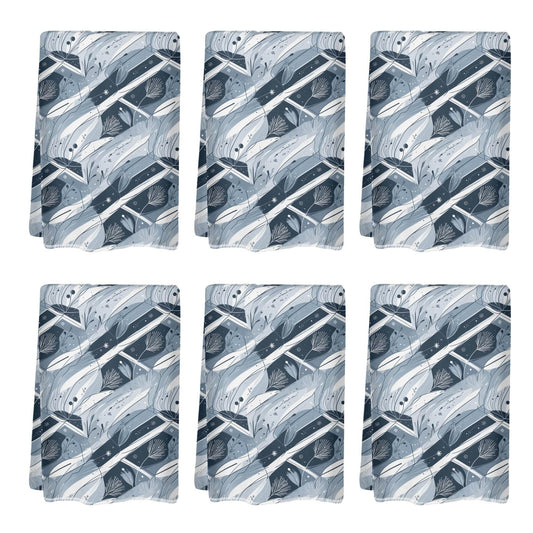 Blue Wind Hand Towels (6 Pcs) - DeRose Seasonal