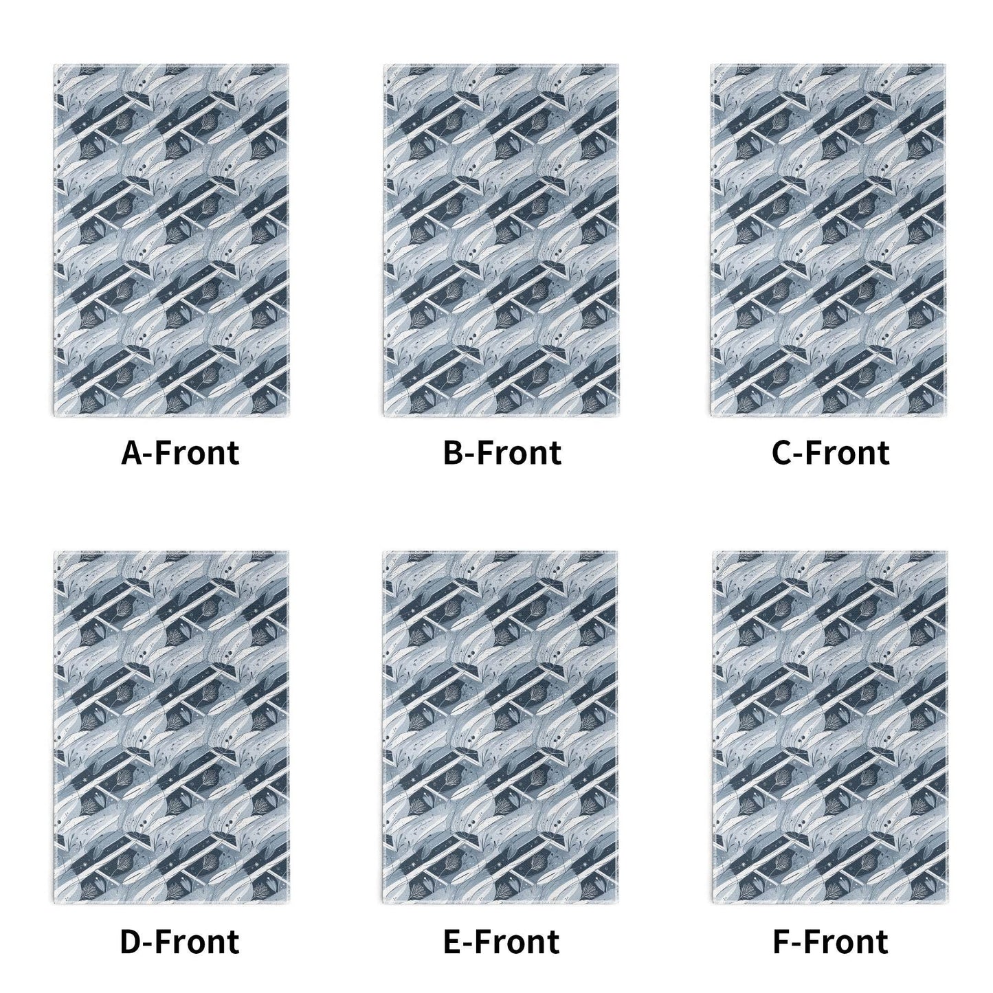 Blue Wind Hand Towels (6 Pcs) - DeRose Seasonal