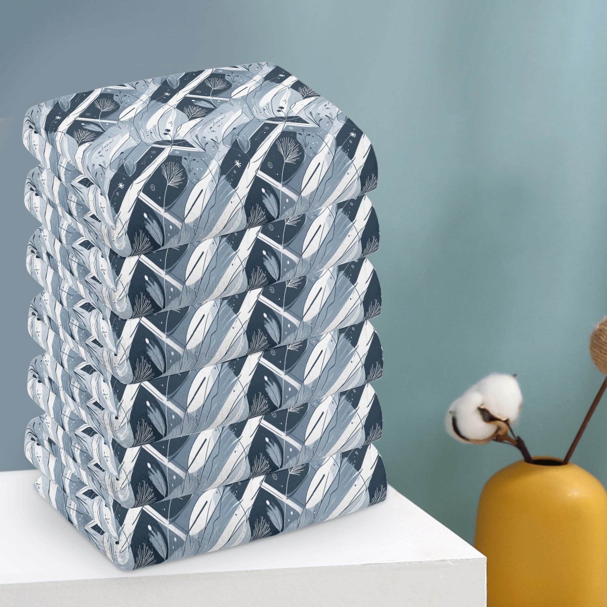 Blue Wind Hand Towels (6 Pcs) - DeRose Seasonal