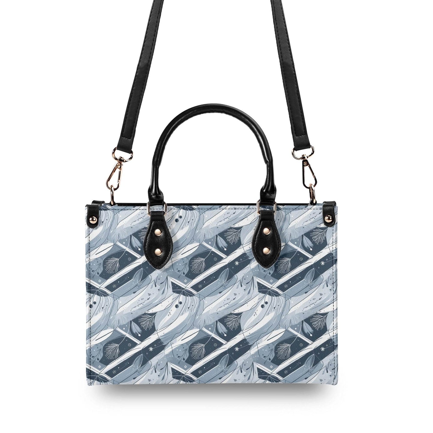Blue Wind Luxury Women Leather Handbag (3 sizes) - DeRose Seasonal