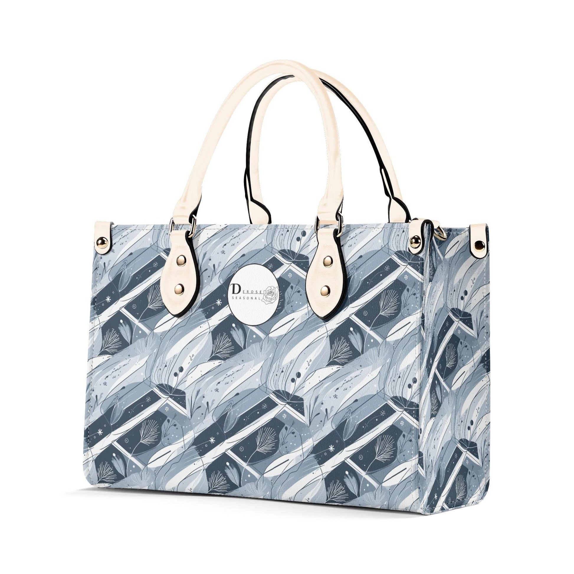 Blue Wind Luxury Women Leather Handbag (3 sizes) - DeRose Seasonal