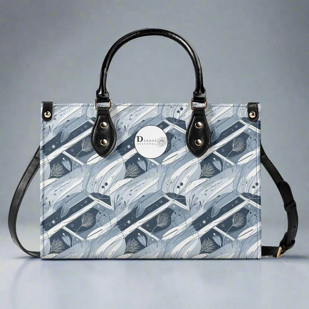 Blue Wind Luxury Women Leather Handbag (3 sizes) - DeRose Seasonal