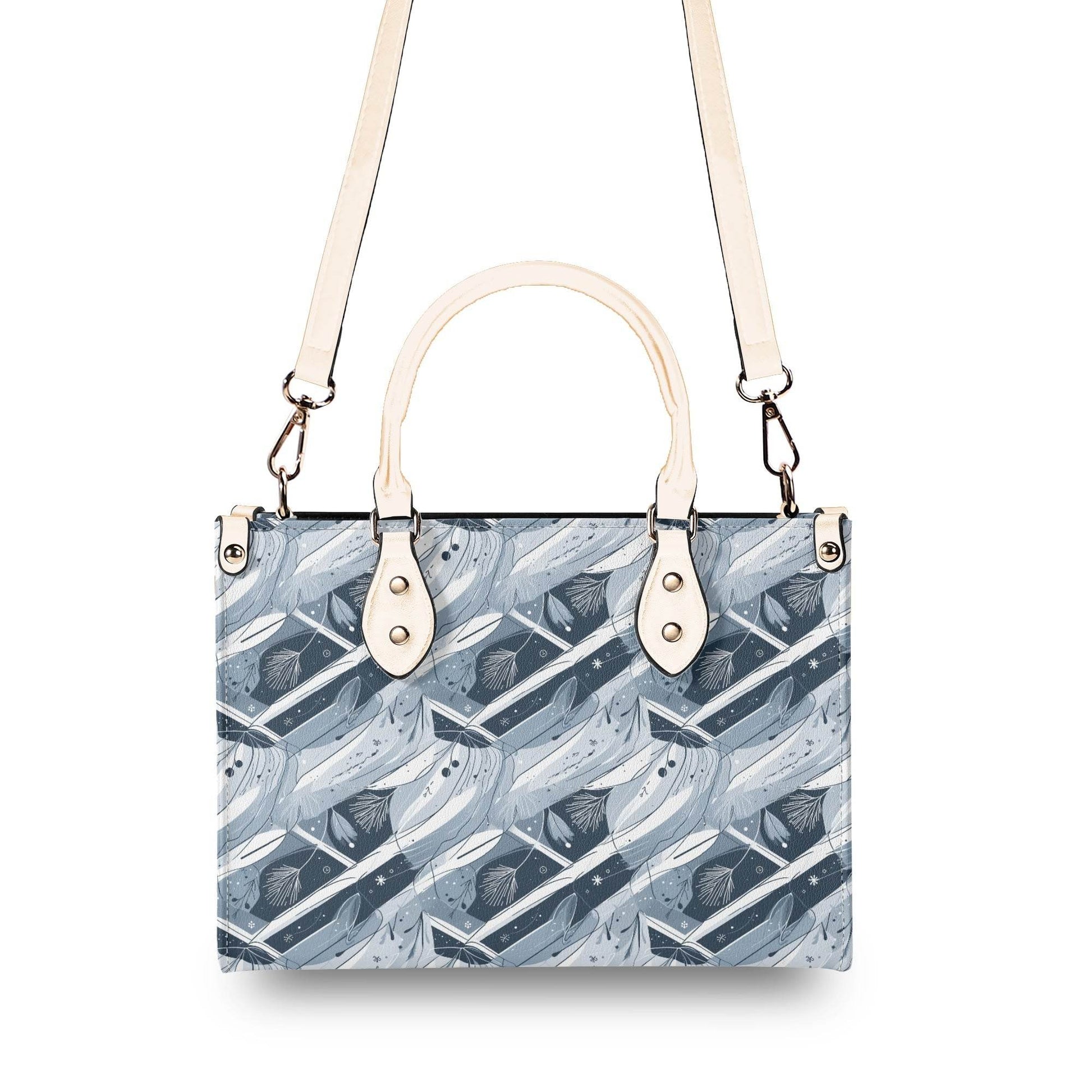 Blue Wind Luxury Women Leather Handbag (3 sizes) - DeRose Seasonal