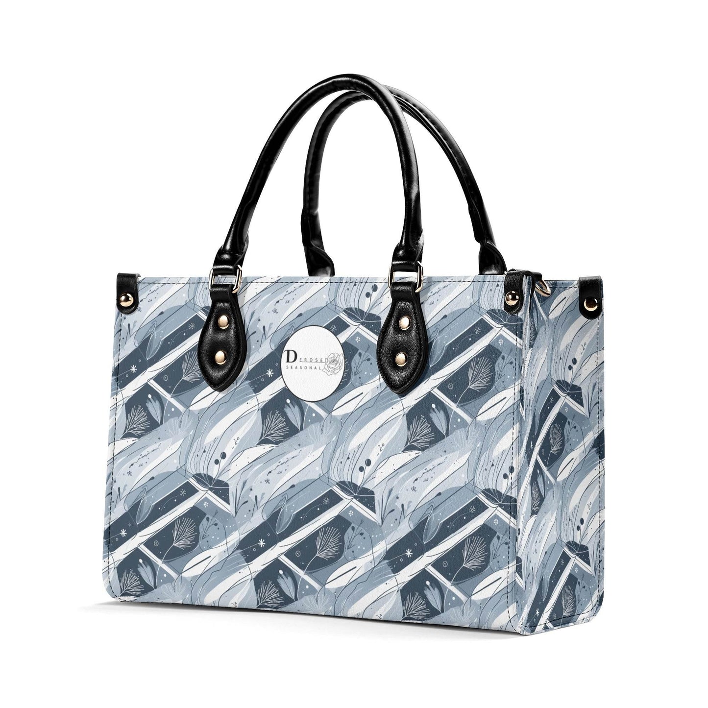 Blue Wind Luxury Women Leather Handbag (3 sizes) - DeRose Seasonal