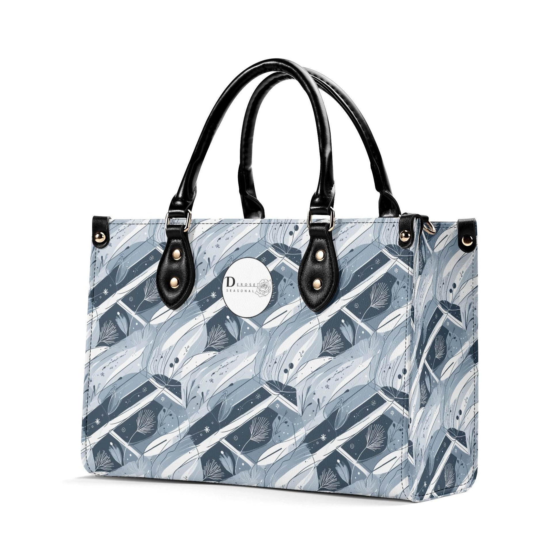 Blue Wind Luxury Women Leather Handbag (3 sizes) - DeRose Seasonal