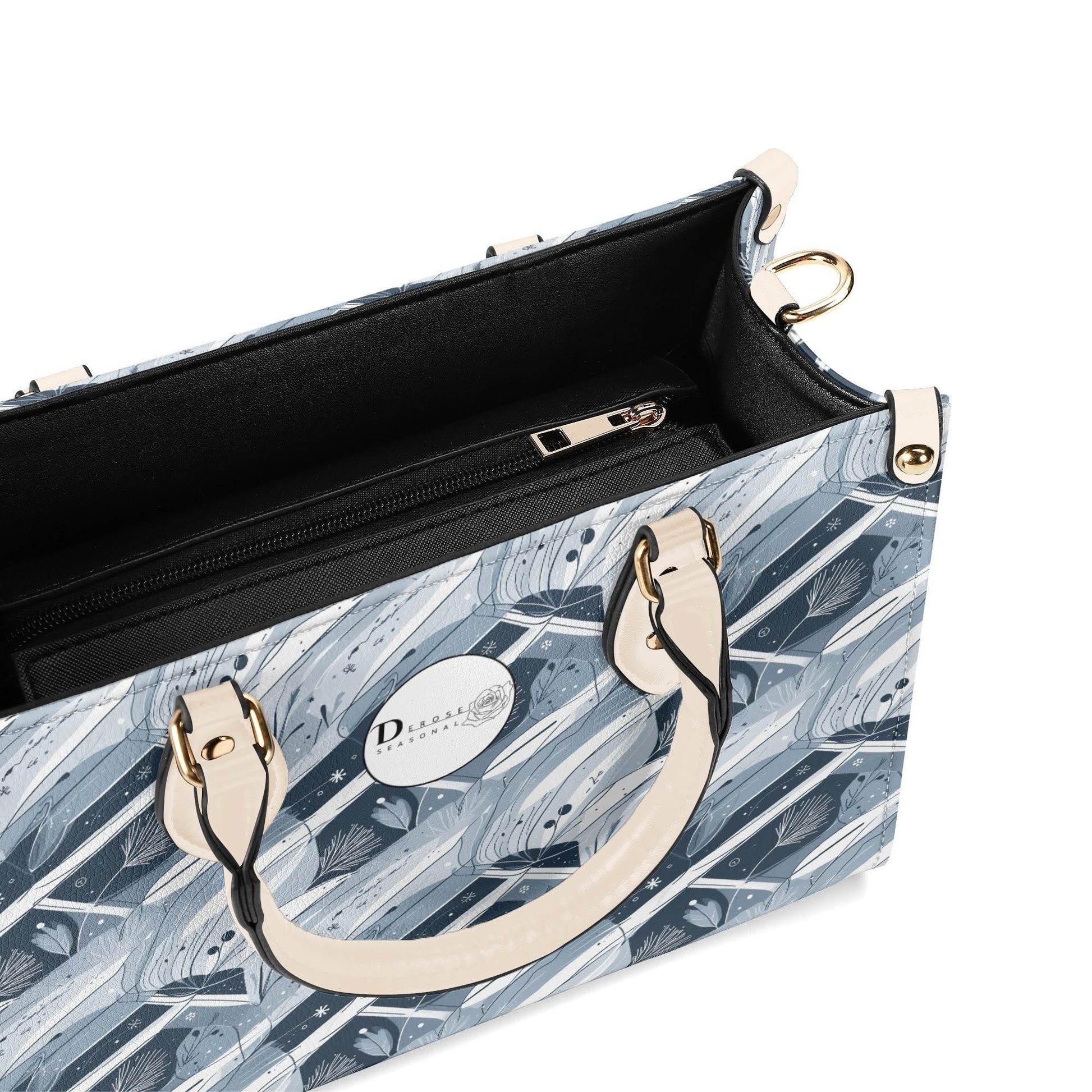 Blue Wind Luxury Women Leather Handbag (3 sizes) - DeRose Seasonal
