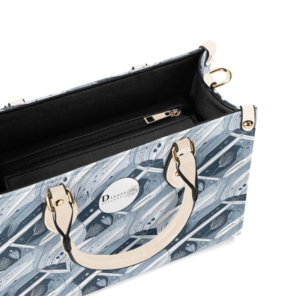 Blue Wind Luxury Women Leather Handbag (3 sizes) - DeRose Seasonal