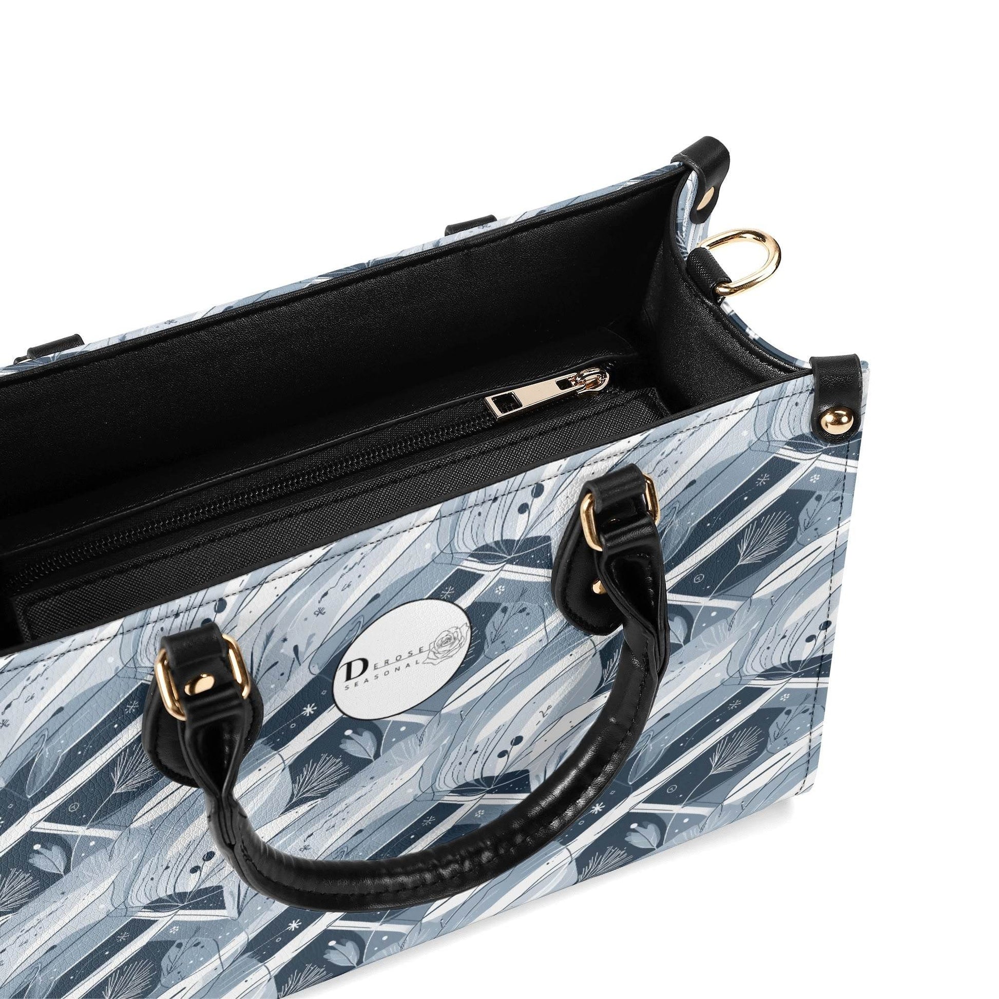Blue Wind Luxury Women Leather Handbag (3 sizes) - DeRose Seasonal