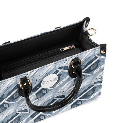 Blue Wind Luxury Women Leather Handbag (3 sizes) - DeRose Seasonal