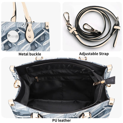 Blue Wind Luxury Women Leather Handbag (3 sizes) - DeRose Seasonal