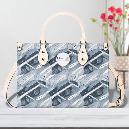 Blue Wind Luxury Women Leather Handbag (3 sizes) - DeRose Seasonal