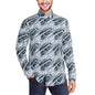 Blue Wind Men's Classic Long-Sleeved Button up Polyester Dress Shirt - DeRose Seasonal