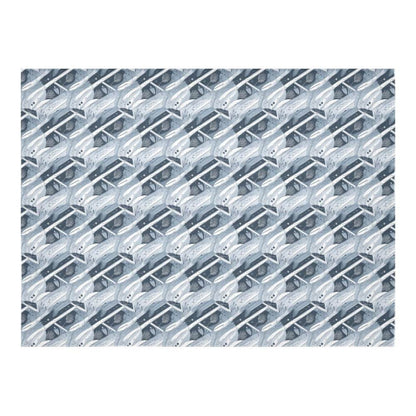 Blue Wind Polyester Tablecloth Polyester Tablecloth 70"x 52" DeRose Seasonal