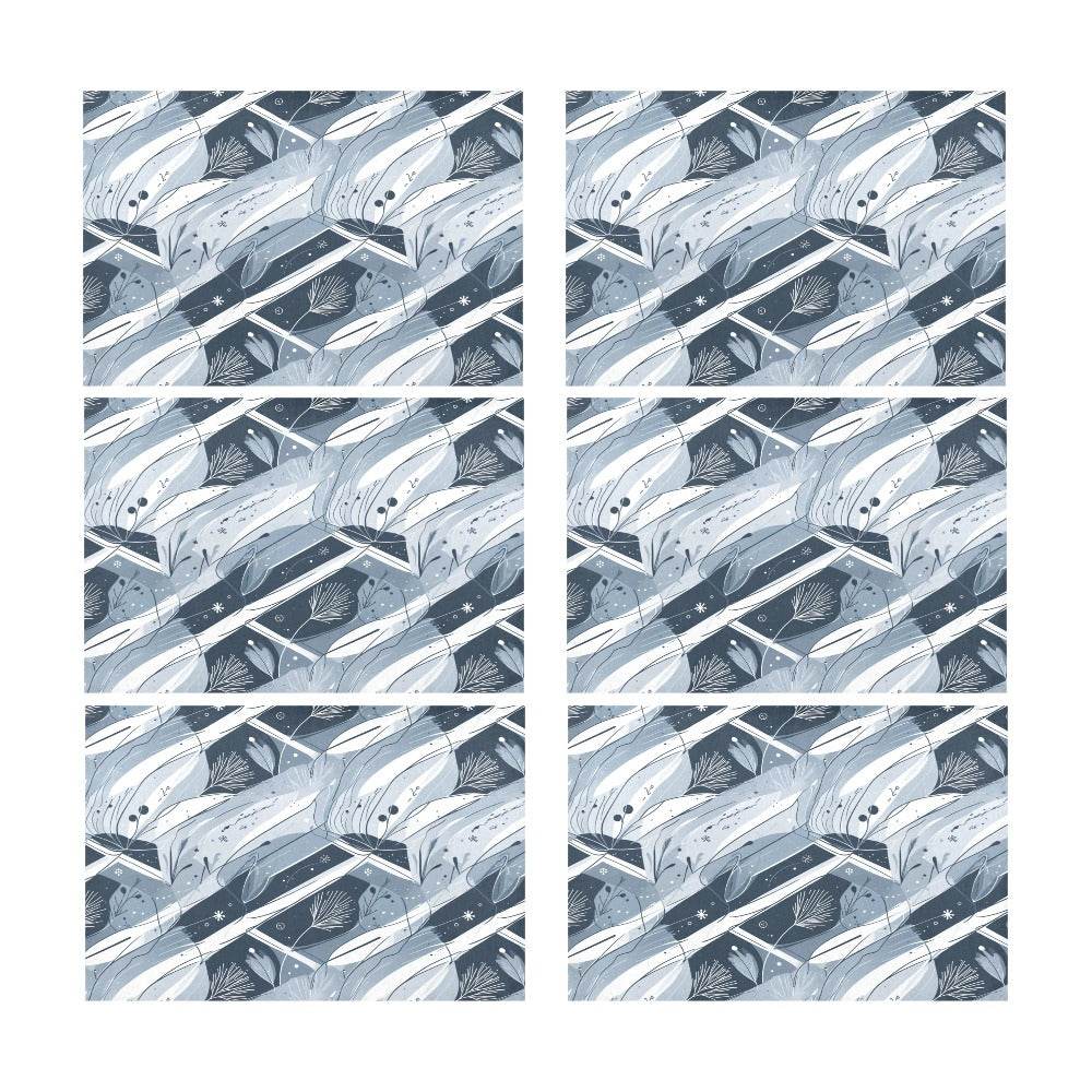 Blue Wind Table Placemat (set of 6) Placemats 12" x 18" (Set of 6) DeRose Seasonal