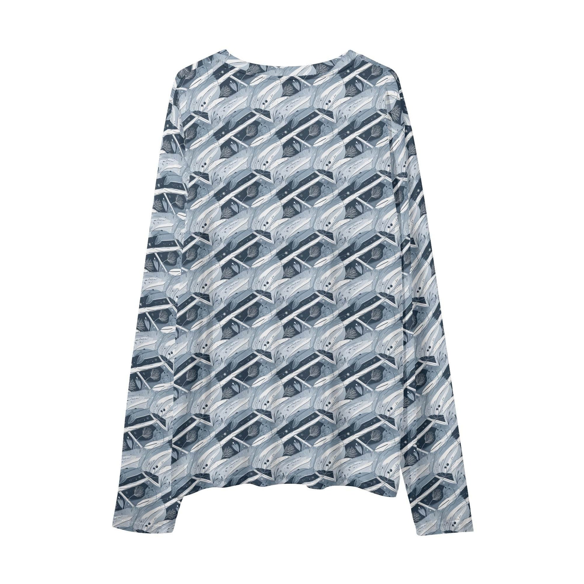 Blue Wind Unisex Adult Lightweight Crewneck Sweater shirt Long Sleeve Pullover Shirt - DeRose Seasonal