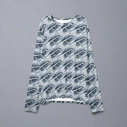 Blue Wind Unisex Adult Lightweight Crewneck Sweater shirt Long Sleeve Pullover Shirt - DeRose Seasonal