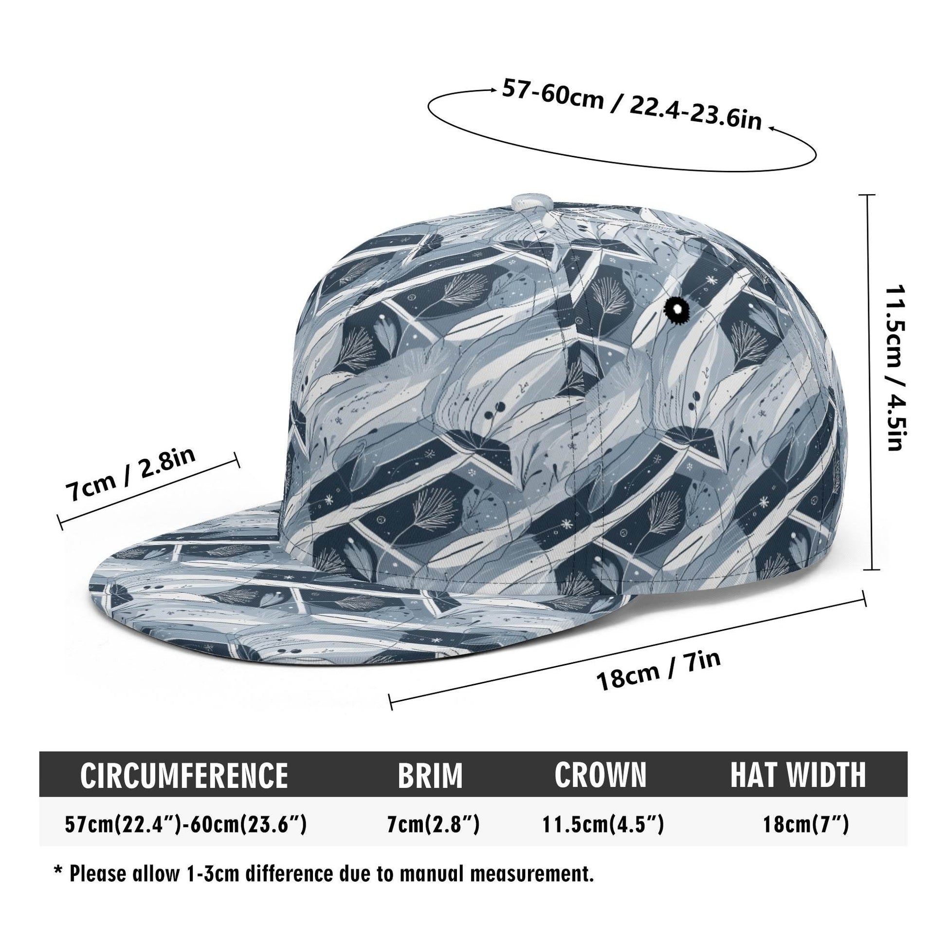 Blue Wind Unisex Classic Snapbacks - DeRose Seasonal