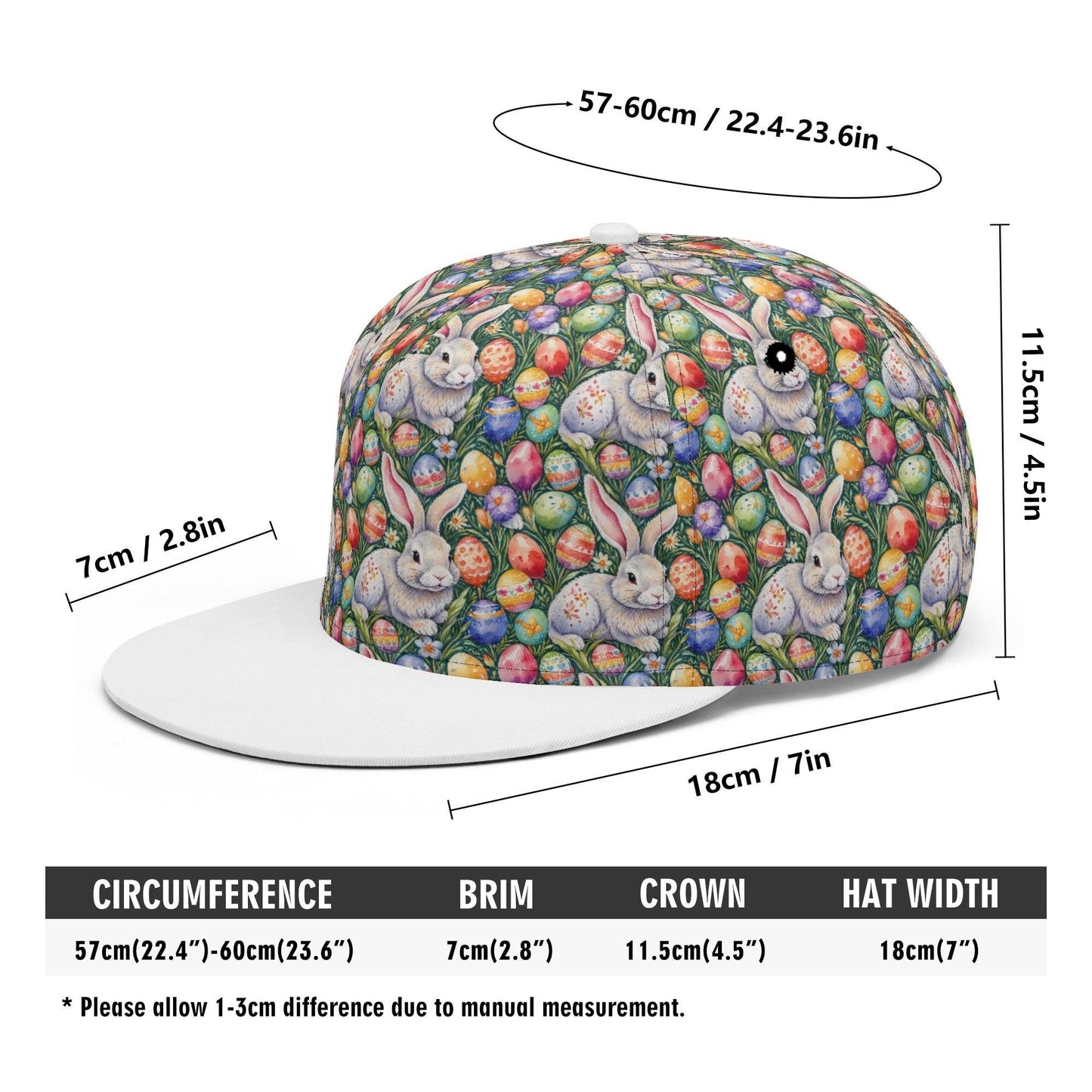Bunny Art Unisex Classic Snapbacks - DeRose Seasonal
