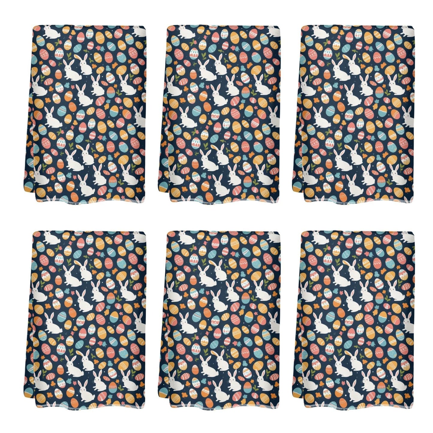 Bunny Egg Hand Towels (6 Pcs) - DeRose Seasonal