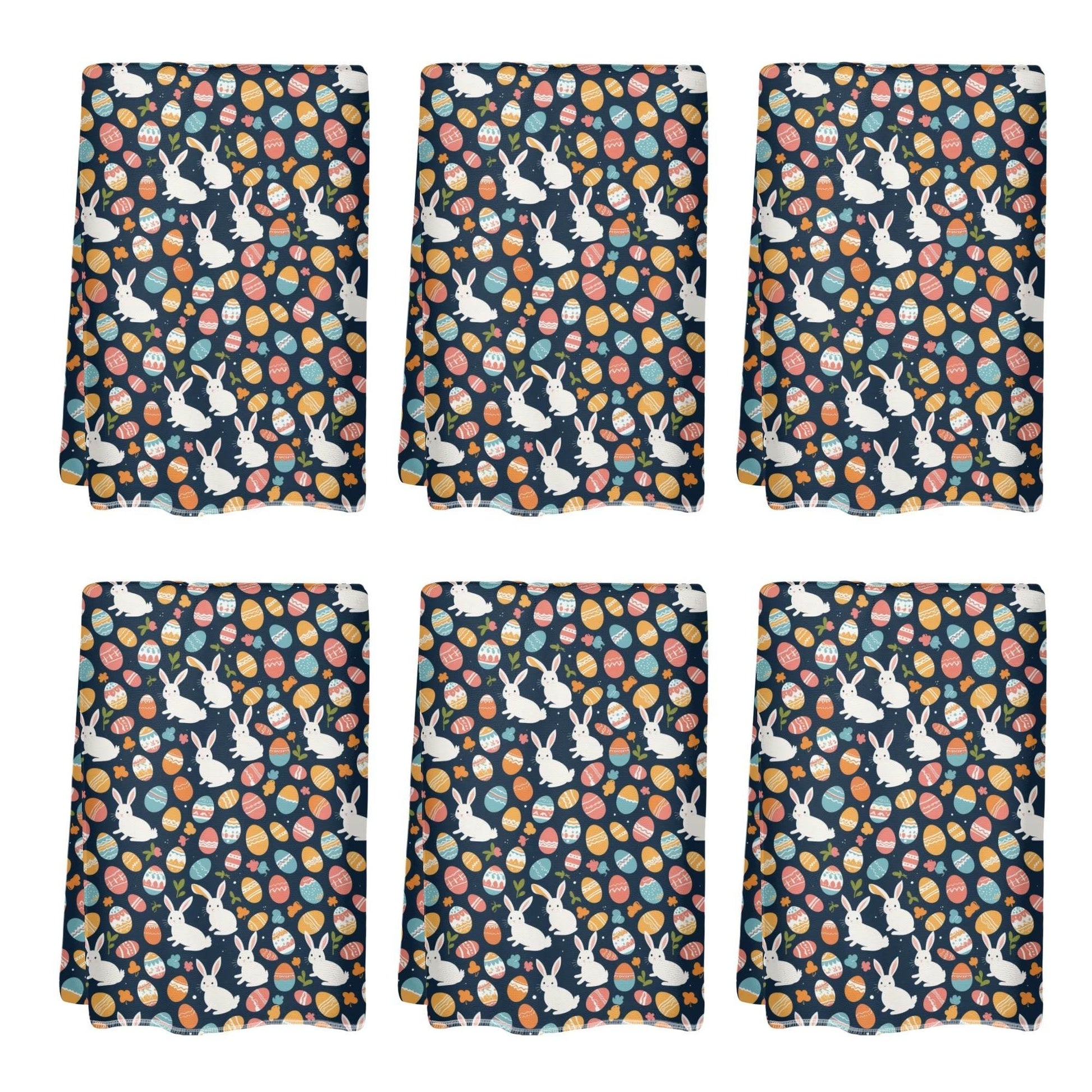 Bunny Egg Hand Towels (6 Pcs) - DeRose Seasonal