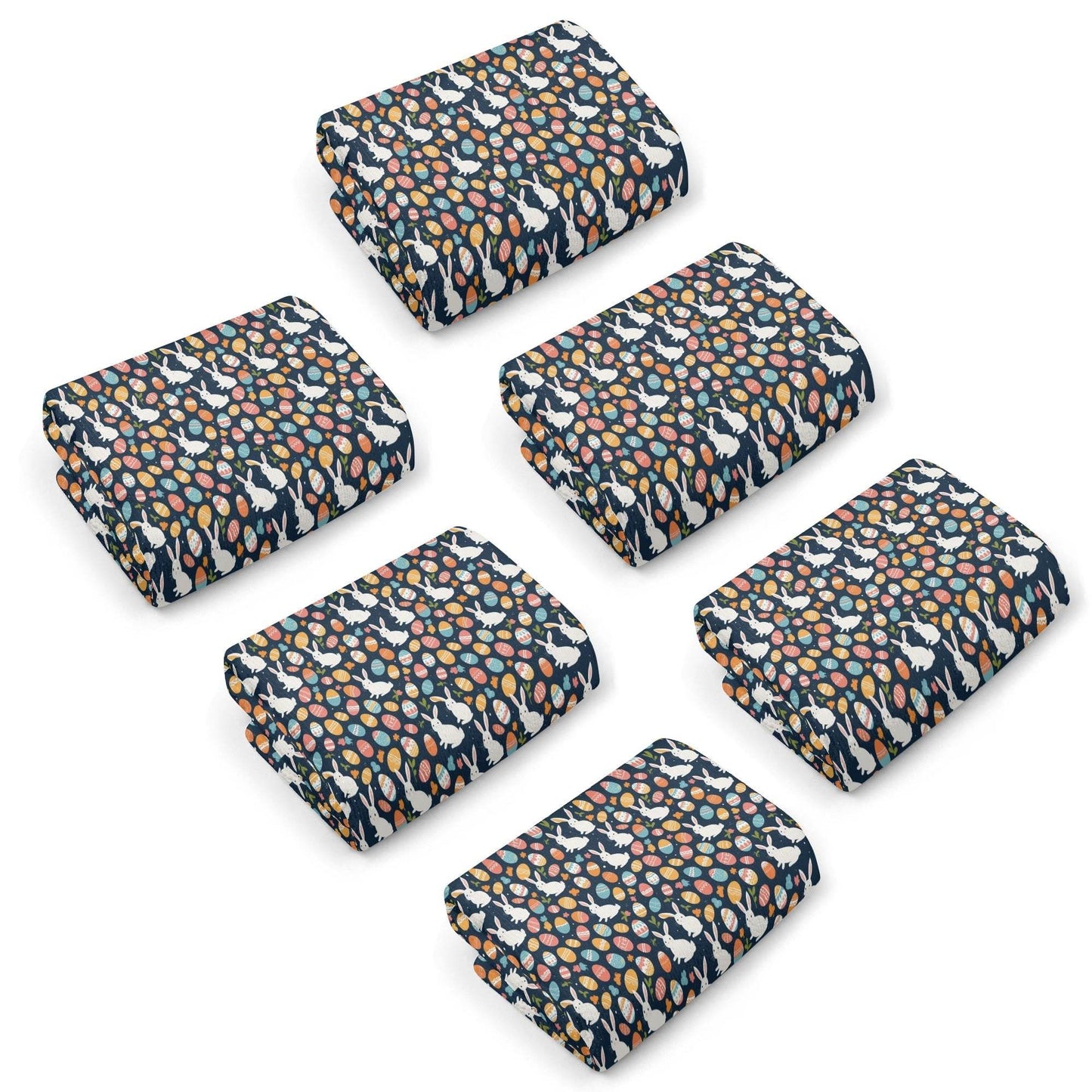 Bunny Egg Hand Towels (6 Pcs) - DeRose Seasonal